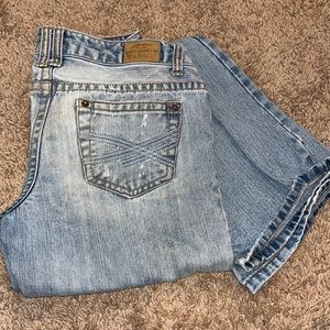 Aeropostale flare hole jeans